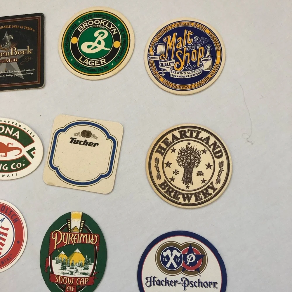 20 Beer Bar Restaurant Coasters Kona Brooklyn Lager Capitol City McEwan's & More